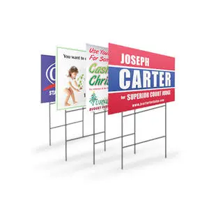 Corrugated Plastic Yard Signs Digital Printing Corflute Boards For Lawn Advertising And Bandit Sign Use