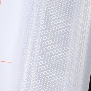 Commercial Grade Prismatic Reflective Sheeting Self Adhesive Vinyl for Safety
