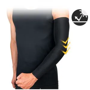 Custom Men Gym Running Elbow Protective Compression Basketball Athletic Sport UV Sun Cycling Ice Silk Cool Arm Sleeve