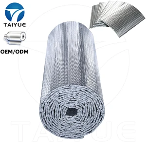 Reflective Aluminum Foil Double Bubble Insulation Roll For Metal Roofing, Steel Buildings, Warehouse And Industrial Construction