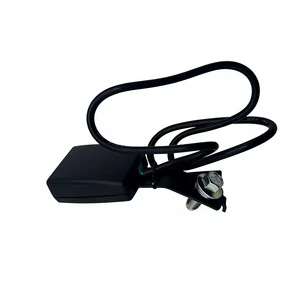 Shandeka Black Plastic Rattan Truck Seat Belt Buckle with Wire Harness Multi-Spec Safety Socket Base