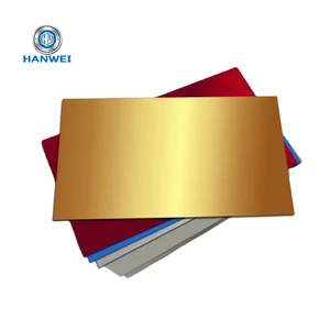 Custom Size Price Anodizing Plate Gold Mirror Anodized Aluminum Sheet