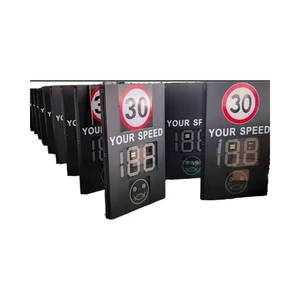 High Visibility radar Traffic Solar Powered Speed Signs LED Speed Limit Signs
