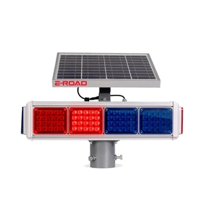 Waterproof Solar Traffic Warning Beacon Light for Highway and Construction Safety