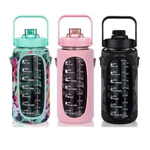 Diving Material Thermos Sleeve Large Insulated Water Cup Sleeve with Strap Portable Water Bottle Protective Sleeve