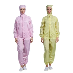 H-1107 Custom Hooded Food Working Coverall Dust-proof Adjustable Jacket & Pant for Food Processing Protective Uniforms