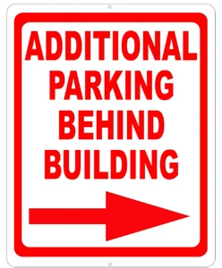 Outdoor Waterproof Aluminum Parking Sign, Indoor Outdoor Anti-UV Traffic Identification Marker Plaque For Road Use