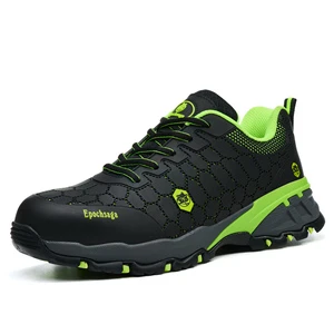 Men's Construction Labor Protection Safety Shoes KPU Upper Anti-Smash Anti-Puncture Steel Toe Cap Wear-Resistant Low-Top Comfort