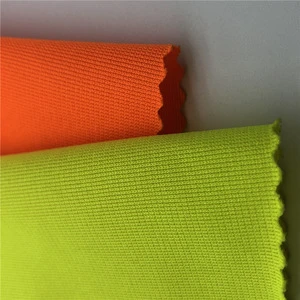 100% Polyester 75d Yarn Count Lightweight 120gsm Reflective Vest Fabric Labor Protection Jersey EN471 Test-Passed