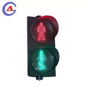 GUANGAN Pedestrian Traffic Light Aluminium LED Zebra Crossing Countdown Display Smart Push Button