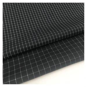 New Product 100% Polyester 0.8cm 0.5cm Reflective Ripstop Yarn Dyed Fabric for Clothing