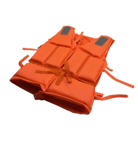 Hot Sale Professional Life Jacket Vest For Water Sports Swimming Drifting Surfing Adult Orange Life Jacket Swimwear Polyester