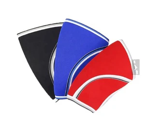 Powerlifting Gym Workout Silicone Knee Pad Sleeves Protective Strength Training Soft Fitness Equipment Neoprene Nylon Spandex