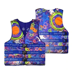 Custom Logo Adult Life Jacket (WL-101 WATER PARK) Water Park Use KC Certified 40N Buoyancy Reinforced Oxford Fabric EPE