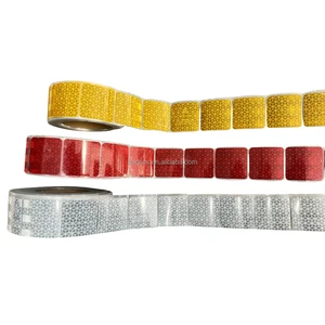 High Intensity Prismatic Retro Reflective Tape ECE 104 Segmented Conspicuity for Truck Trailers Made of Durable PET Material