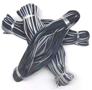 Rainbow Reflecting Piping Colorful Reflective Fabric for Soft Reflective Piping Trim