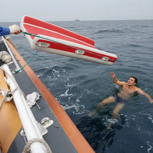 Inflatable Fishing Raft Floating Platform Raft Overboard Inflatable Life Raft for Yacht Liferaft Inflatable Rescue Stretcher