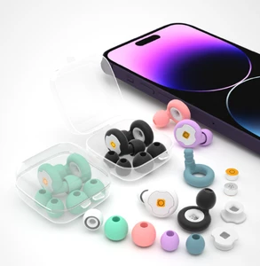 Hearing protection Reusable Softy Immersive Noise Reduction Silicone Soundproofing Soft Silicone Earplugs for Work Sleep
