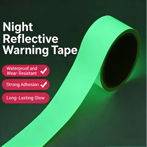 Wholesale Custom Printed Photoluminescent Film Glow In The Dark Tape Safety Reflective Sign Identifying Indications
