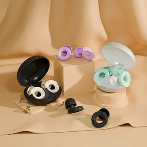 Custom Foldable Reusable Silicone Sleep Earplugs with Noise Reduction & Hearing Protection for Festivals & Quiet