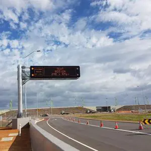 P25mm Variable Message Sign Traffic Full Color Dynamic Message Display LED Traffic Sign EN12966 Traffic Road Signs