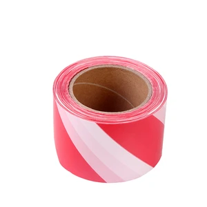 Wholesale Factory Direct Hot Sell PE Material Hazard Safety Stripe Warning Tape Red White Printed Manufacturer Waterproof