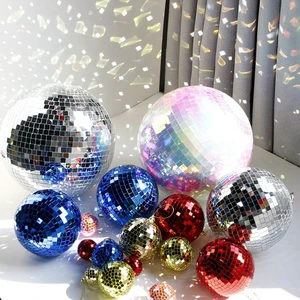 LK Hot Selling 15cm/20cm/25cm/30cm/35cm/40cm Large Eco-friendly Glass Customizable Indoor Disco Mirror Ball Party Decor