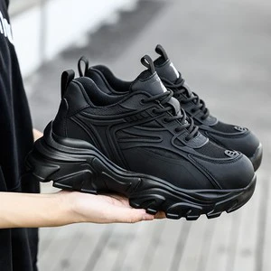 New Women's Labor Protection Steel Toe Shoelace Safety Shoes Anti-Smashing Anti-Puncture Slip Resistant Factory Use Black