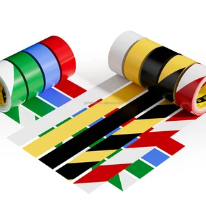Hazard Tape Safety Warning Tape for Floor Marking Strong Adhesive Waterproof Caution Tape Roll for Floors Pipes Equipment