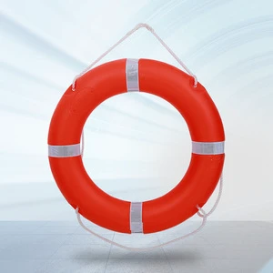 Wholesale Marine Lifebuoy Firefighting Supplies Adult Swimming Ring CCS/GB 4303 Certified High-Density PE Shell with Solid Foam