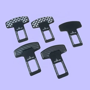 Universal Car Safety Belt Buckle Clip Interior Accessories 2 Durable Car Seat Belt Stopper Plug Vehicle Mount Bottle