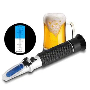 Hot Selling Professional Handheld Alcohol 0-80% Test Refractometer with ATC Wine Tester Meter Measure Instrument