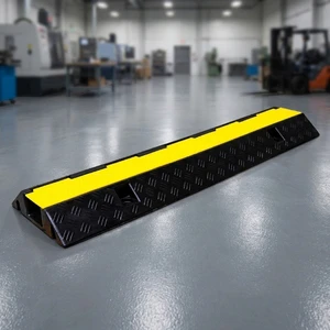 Speed Bumps 2 Channels Rubber 50mm Height 1-5mph Cable Hose Ramp Outdoor Events Stage Cable Cover
