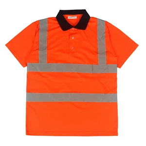 High Visibility Red Waterproof Customized Safety Clothing Polyester Reflective Security Vest and Shirt for Industrial Use