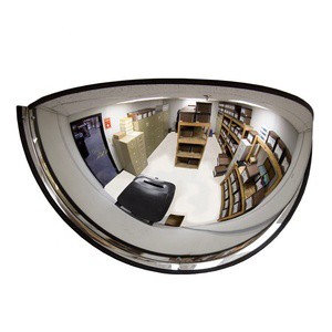 Anti-theft Acrylic Spherical Safety Convex Mirror Wall Corner Ceiling Mounted Indoor Warehouse Security Half Dome Safety Mirror