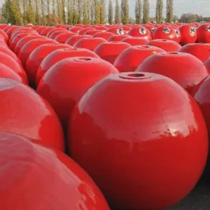 Heavy Duty Rotomolding Floating Ball Buoy Lake Safety Marker For Water Sports Mooring Marine Supplies