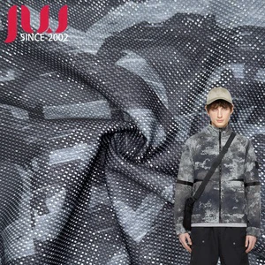 Custom Logo Print Oxford Fabric-Waterproof Eco-Friendly Mesh Composite Reflective Printed Cloth for Outdoor Garment Lining