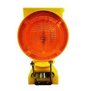 Solar LED Traffic Warning Light with Plastic Housing Lithium Battery & Ground Mount for Airports & Highways
