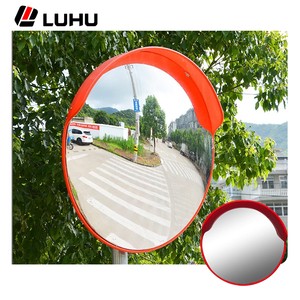 Luhu Traffic Safety Convex Mirror PC Material 180 Viewing Angle Outdoor Use Easy Install Accessories Included Village Entrance
