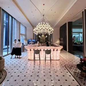 Natural Pink Crystal Onyx Marble Rose Quartz Translucent Stone Countertop Slab For Hotel Backlit Bar Counter