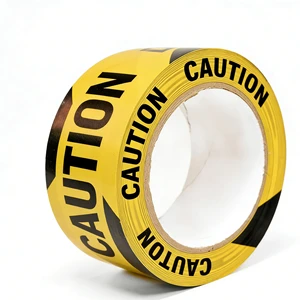 Wholesale Customized Rubber Colored PVC Waterproof Self-adhesive Safety Caution Warning Mark Tape Roll