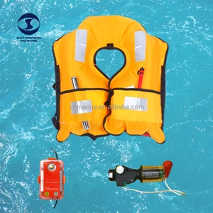 ISO 12402-3 Type 1 Inflatable Marine lifeguard vest Buoyance Vest Automatic rescue Jacket 150N for Sale