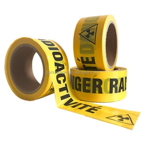 Hazard Printed Radiation Warning Tape Hazard Safety Caution Barrier Tape with Radioactive Caution Tape Customised