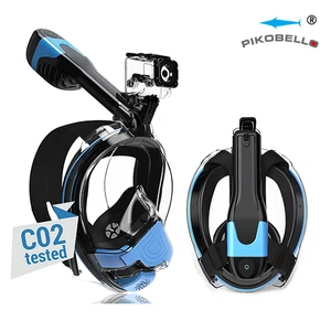 Electric Free Breathing Full Face Snorkel Mask Set Anti-Fog Scuba Diving Mask For Adults For Freediving Swimming Customizable