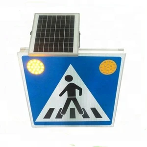 CadSolar Warning Easy Installation Long-Lasting Pedestrian Zebra Crossing Led Sign