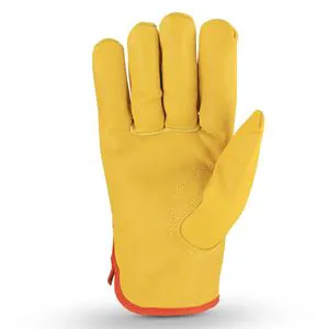 High Quality Leather Welding Gloves Protective Yellow Sheepskin Motorcycle Leather Gloves