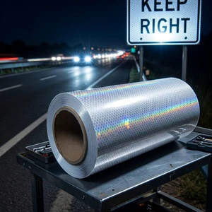 Engineering Grade Reflective Sheeting for Road Signs - High Visibility Micro-prismatic Film for Traffic Safety Signage
