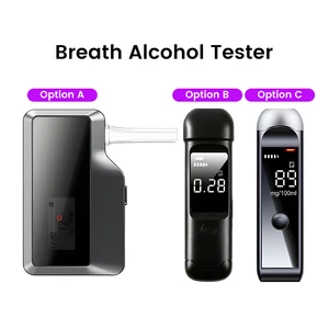 High-precision Portable Breath Alcohol Tester Lithium Battery Semi-conductor Sensor For Drunk Driving Precision Measuring Device
