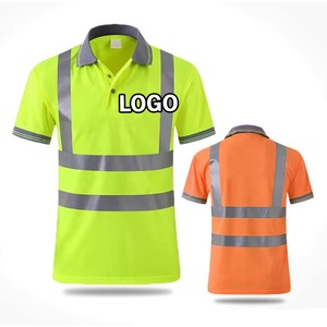 Wholesale Cotton Polyester Workwear Reflective Safety Clothing Custom Logo High Visibility Breathable Mesh Road Safety Security