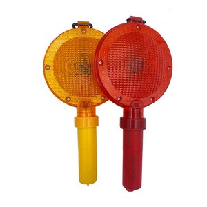 Night Traffic Safety Warning Reflective Handheld LED Flashing Road Cone Light Large Flat Anti-Rear-End Collision